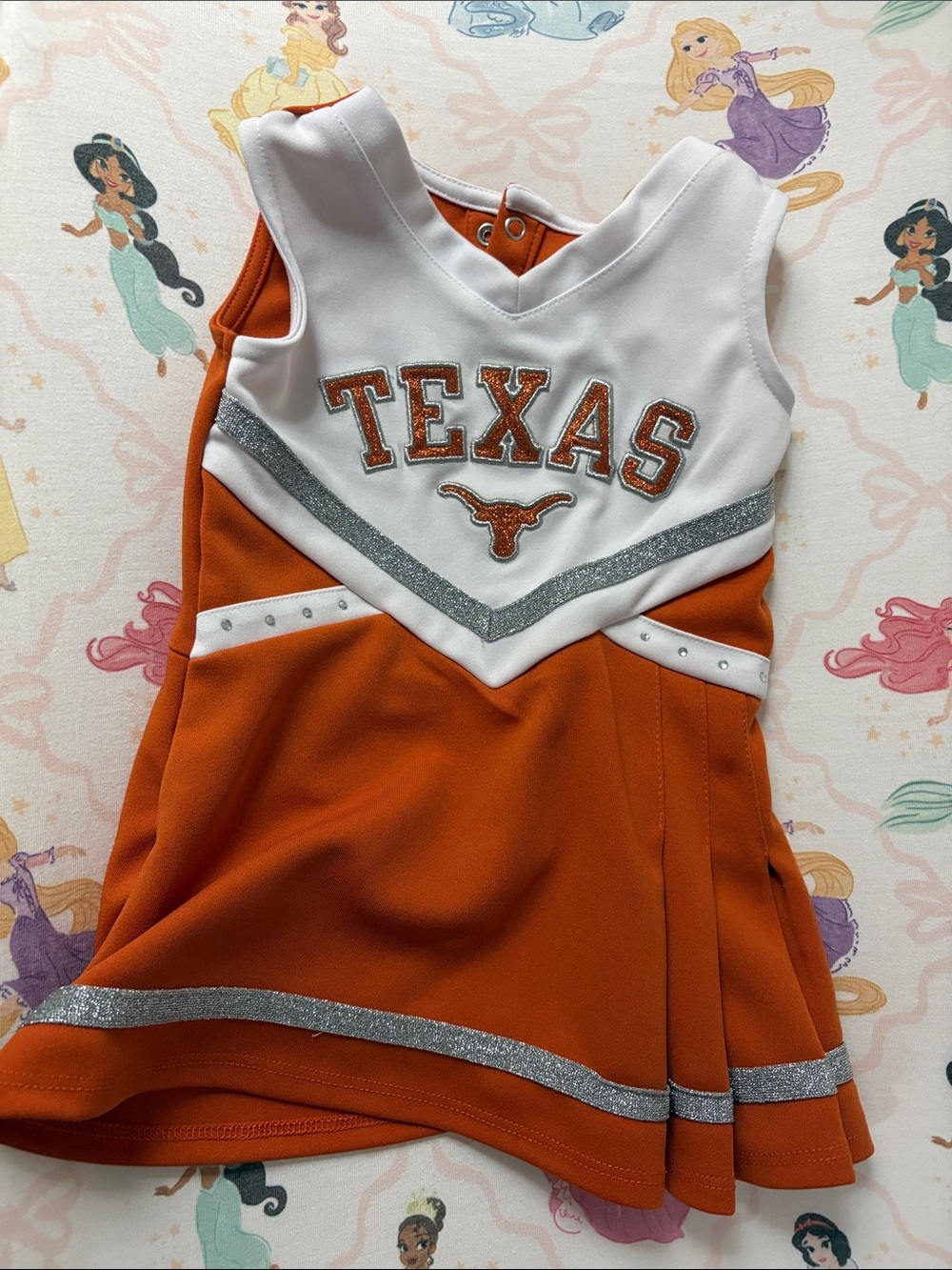 Texas Longhorns Cheer Dress - White & Orange